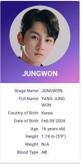 I Land Yang Jungwon Kpop Profiles Kpop Profiles My Land Reality Show