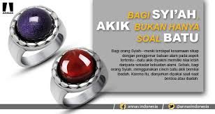 Nabi muhammad shallallahu alaihi wa sallam diketahui menyukai sejumlah barang, seperti pakaian gamis, sorban, imamah, dan celak mata. Bagi Syi Ah Akik Bukan Hanya Soal Batu Annas Indonesia
