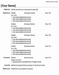 A chronological resume is a type of resume that places emphasis on a person's professional background. Chronological Resume Template Microsoft Word Google Search Chronological Resume Template Resume Microsoft Word Chronological Resume