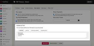 Add or edit the taxes from the set taxes button if applicable. Adding Bank Details To Invoices Kashflow