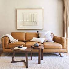 Design a comfortable living space with west elm sofas, which come in a variety of styles. Zander Leather Sofa