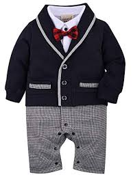 Kann der familienname auch nach der hochzeit gewählt werden? Fairyrain Kleinkind Jungen Gentleman Smoking Langarm Strampler Taufe Hochzeit Babybekleidung Bekleidungssets Jungen 0 24 Monate