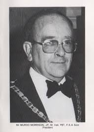 It is with an extremely heavy heart that we report the passing at the  weekend of Murdo Morrison of Wishaw and Bragar. Murdo gave many years of  service to the Association, including