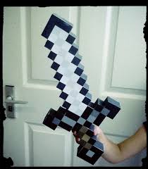Create Your Own Minecraft Iron Sword With Images Minecraft Sword Minecraft Iron Diy Minecraft