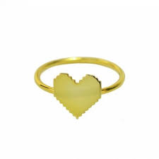 Bague Pixel Heart Inspiration Pour Des Fiancailles Geek Bague Bague De Fiancailles Et Alliance Bague Fiancaille