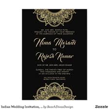 Black And Gold Wedding Invitations Indian Wedding Invitation Black Gold Mandala Invitation Zazzle Com With Images Indian Wedding Invitations Wedding Invitations Gold Save The Dates