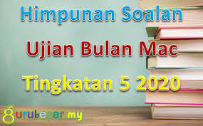 Nota hikmat matematik tambahan ting 4 (rm60) nota hikmat matematik tambahan ting 5 (rm60) postage percuma ke seluruh malaysia termasuk sabah dan sarawak. Himpunan Soalan Ujian Bulan Mac Tingkatan 5 2020 Gurubesar My