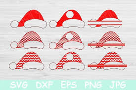 Download Christmas Santa Hat Monogram Graphic By Tiffscraftycreations Creative Fabrica PSD Mockup Templates