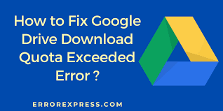 Although There Is A Limit For Accessing Such Stored Data And That Is Why The Problem Of Google Drive Download Quota E In 2020 Google Drive Download Google Drive Fix It