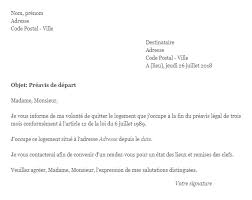 Le locataire doit alors obligatoirement mentionner la raison permettant cette modification. Courrier De Preavis De Depart De Son Logement
