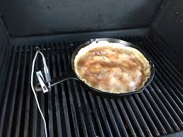 There are a few benefits to making a pie in a cast iron skillet. Skillet Apple Pie On The Grill The Virtual Weber Gas Grill