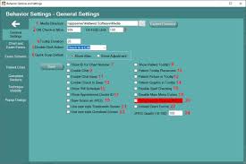 emr general settings epic support from dbc