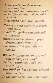 Sandcastle Poem Author Unknown Dream Quotes Inspirational Words Sand Castle