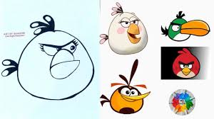 How To Draw Matilda Angry Birds Easy Angry Birds Sketch Drawing Step B Bird Sketch Step By Step Drawing Angry Birds