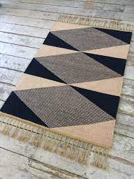 plain weave rug using a meet and separate technique in indigo dyed berber wool and natural undyed wool on a linen warp 132 rugs carpet handmade woven rug