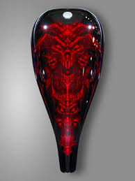 Red Demon Motorcycle Tank Custom Motorcycle Paint Jobs Motorcycle Tank Motorcycle Painting
