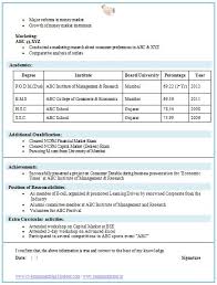 The benefit of using this type of resume format is that employer will be familiar with it. Resume Format Free Download For Mba Fresher
