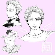 Start by drawing the eye and top of the beak of your hawk in pencil. Hawks Short Hair In 2021 Keigo Takami Hawk Hawks My Hero Academia