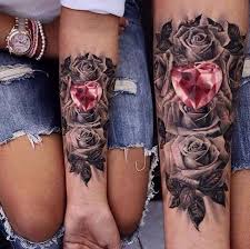 Rose Diamant Tatowierungen Tattoo Ideen Tattoos Unterarm