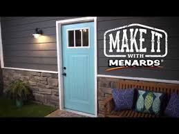 Steel entry doors provide an elegant first impression for visitors and also help to insulate the home and reduce energy consumption. Entry Door Color Pop Make It With Menards Youtube