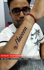 Naveen name tattoo