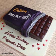 Happy Birthday Cake Images With Name Priyanka The Name Priyanka Diiiii Is Generated On Cadbury Dairy Milk Birthday Cake With Name Image Download And Cadbury Dairy Milk Dairy Milk Chocolate Cadbury Dairy