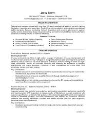 Auswahl professioneller vorlagen, mit denen sie überzeugen! Welder Supervisor Resume Sample Monster Com