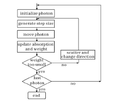 flow chart of the variable step size monte carlo technique