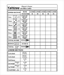 printable yahtzee score sheets pdf yahtzee score sheet templates free samples examples format yahtzee score sheets yahtzee score card yahtzee