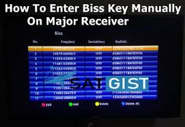 I lives in dera ghazi khan(dgk). How To Enter Biss Key Manually On Major Decoder Satgist