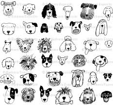 Wallpaper Black And White Dogs 犬 絵 かわいいイラスト イラスト