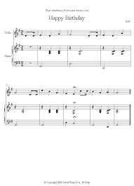 Happy Birthday To You Sheet Music For Violin Happy Birthday Music Happy Birthday Happy Birthday To You