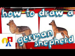 7 Different Easy Tutorials On How To Draw A German Shepherd Dog Or Puppy As A Cartoon Puppy Realistic Drawi Art For Kids Hub German Shepherd Art Art For Kids