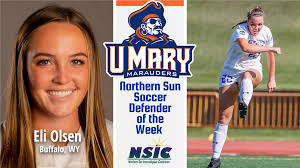 Northern Sun honors Olsen as Defensive Player of the Week