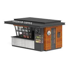Coffee Kiosk 3d Model Container Coffee Shop Kiosk Design Cafe Interior Design