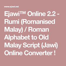 Скачать rumi ke jawi v1.0.1 apk. Ejawi Online 2 2 Rumi Romanised Malay Roman Alphabet To Old Malay Script Jawi Online Converter