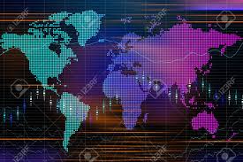 binary options chart with assets values moving up and down trading