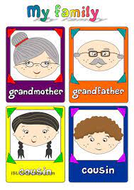 English as a second language. My Family Flashcards Family Activities Preschool Preschool Family Preschool Family Theme