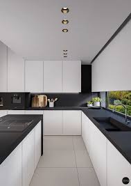 Cuisine Blanc Et Noir 40 Propositions Qui Donnent Envie D Essayer Contraste Cuisine Moderne Blanche Cuisine Moderne Et Cuisine Blanche