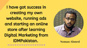 IDMPakistan digital marketing course review by Noman Ahmed - YouTube