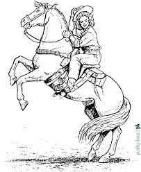 The puppy slides down from the mountain on its four paws. Horse Coloring Pages