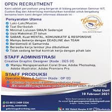 Untuk kawan sahabat teman dan siapapun, yang kesulitan dapat kerja di tanah air. Lowongan Kerja Raw Pendidikan Sd Februari 2021