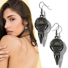 Black Raven e Bird Crânio Brinco para Mulheres, Punk Oculto, Cabeça de  Corvo, Esquisitices Dangle, Jóias Góticas, Acessórios Steampunk, Presentes 