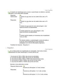 A disputa foi interrompida por 50 minutos por causa da forte chuva que caiu na capital. Questionario Atletismo Educacao Fisica 8