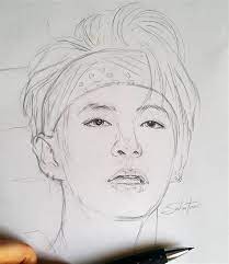 The group debuted on february 23rd, 2016, under fantagio. Easy Drawing Bts V Easy Drawings Sketches Bts Drawings Kpop Drawings