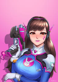 My illustration of D.Va 💘 : rOverwatch