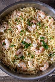 The combination of flavorful shrimp, scampi sauce, and pasta the primary flavors of scampi sauce are lemon zest, garlic, butter, and white wine. Easy Shrimp Scampi Linguine Recipe With Garlic Lemon White Wine