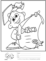 The pdf prints best on standard 8.5 x 11 paper. Graduation Coloring Pages To Print Coloring Home