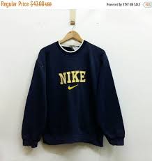 Vintage Nike Jumper Small 90 S Streetwear Nike Swoosh Spell Out Nike Embroidery Sweater Sweatshirt Crewneck Pullover Size S Vintage Nike Sweatshirt Sweatshirts Vintage Nike