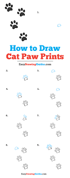 How To Draw Cat Paw Prints Really Easy Drawing Tutorial How to draw an easy dog instructions. how to draw cat paw prints really